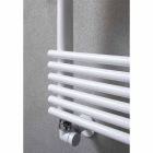 Aquecedor de toalhas com radiador horizontal em aço Design 750 W - Nibbio Viadurini