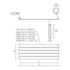 Radiador Hidráulico Simples em Aço Carbono Preto Fabricado na Itália - Ciro Viadurini