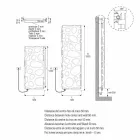 Radiador elétrico de design vertical moderno de até 903 W - Scuba Viadurini