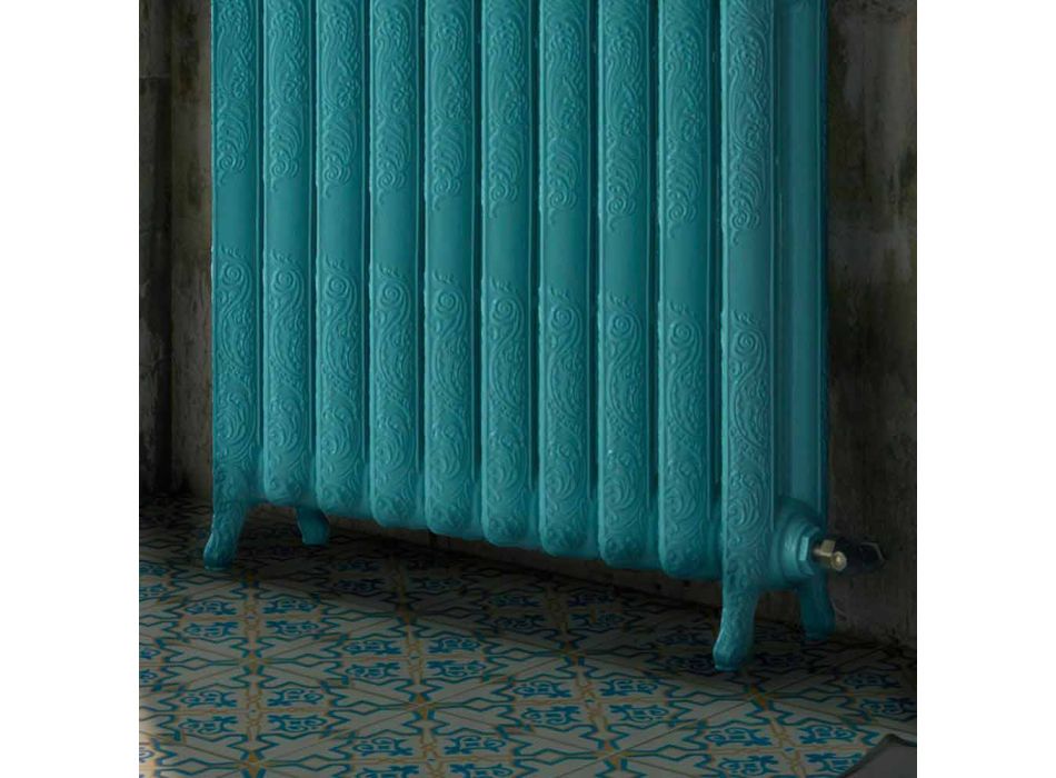 Radiador de calor hidráulico de ferro fundido decorado com Tiffany Scirocco H Viadurini