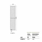 Radiador elétrico radiador design de aquecimento Tijolo por Scirocco H Viadurini