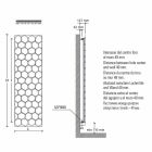 Radiador de Design Moderno em Aço Design Vertical 834 Watt - Honey Viadurini