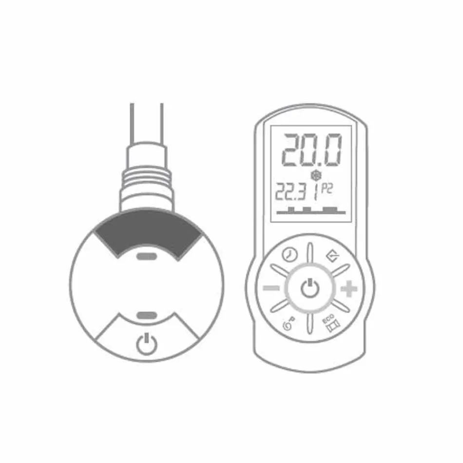 Radiador de parede elétrica vertical com design moderno de até 1000 watts - ar Viadurini
