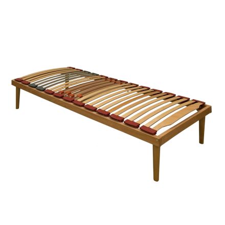 Base de Cama de Casal Totalmente em Madeira de Faia Bio Energy 160x190cm - Energy Viadurini