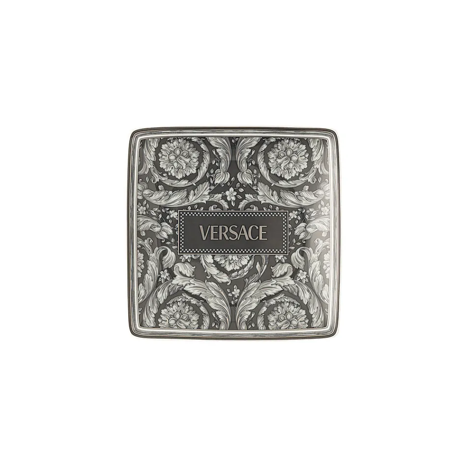 Rosenthal Versace 6 Tigelas Quadradas Planas com Logotipo Versace '90s Vintage - Barroco Viadurini