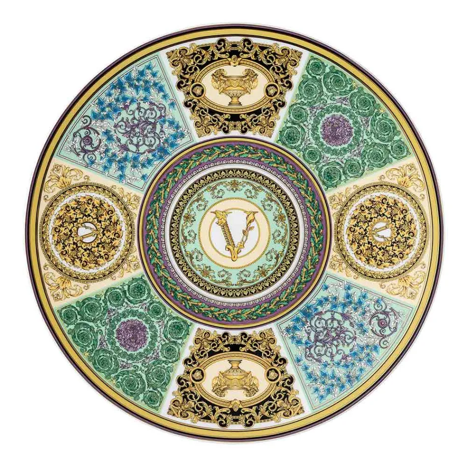 Rosenthal Versace Barocco Mosaic Placeholder Plate Diâmetro 33 cm - Mosaic Viadurini