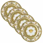 Rosenthal Versace I Love Baroque 4 Pratos de Jantar Diâmetro 18 cm - Barroco Viadurini