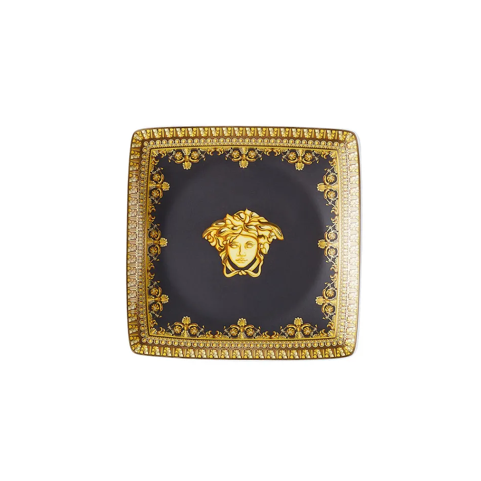 Rosenthal Versace I Love Baroque 6 Tigelas de Porcelana Quadradas e Planas - Barroco Viadurini