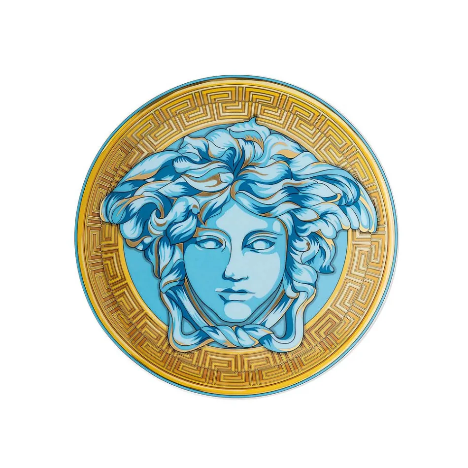 Rosenthal Versace Medusa Amplified 4 Pratos de Jantar Diâmetro 17 cm - Medusaamplifield Viadurini
