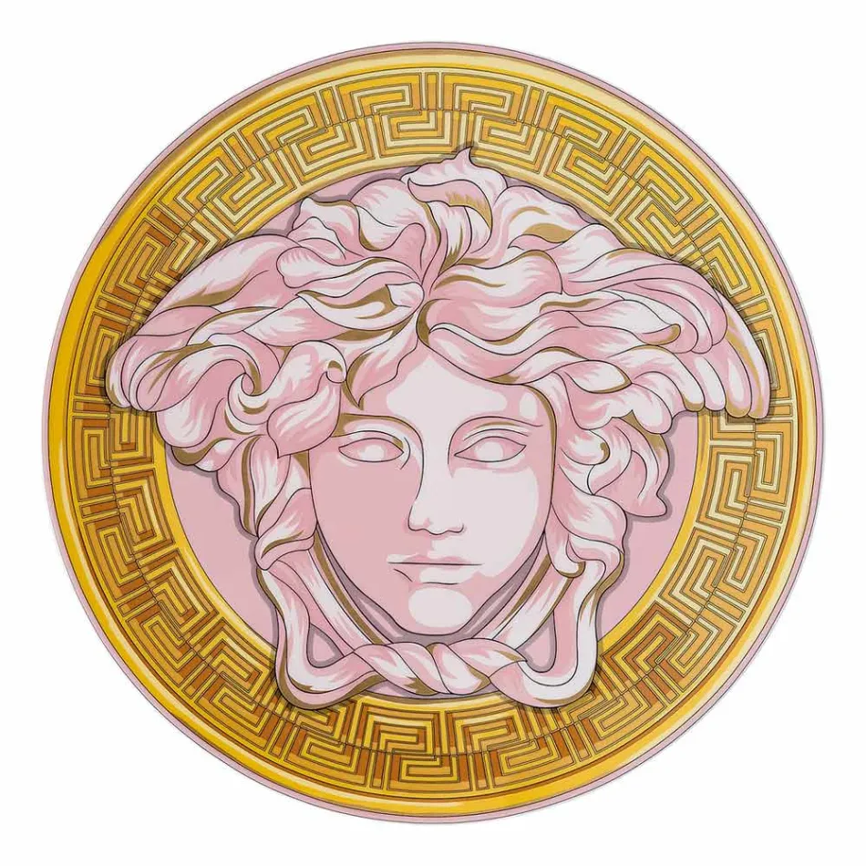 Rosenthal Versace Medusa Amplified Place Card Plate Diâmetro 33 cm - Medusaamplifield Viadurini