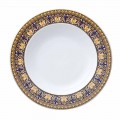 Rosenthal Versace Medusa Azul design moderno porcelana placa profunda
