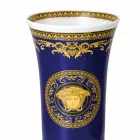 Rosenthal Versace Medusa Blue Vaso de porcelana de design moderno 26cm Viadurini