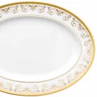 Rosenthal Versace Medusa Gala Ouro placa Oval design 34 cm porcelana Viadurini