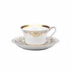 Rosenthal Versace Medusa Gala Gold conjunto xícaras de chá 6 p Viadurini