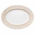 Rosenthal Versace Medusa Gala porcelana de luxo oval placa 40 cm