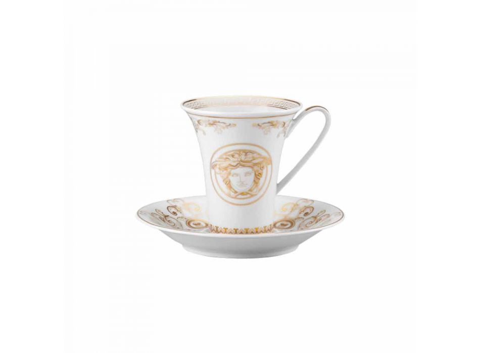 Rosenthal Versace Medusa Gala Alta xícara de café de porcelana design Viadurini
