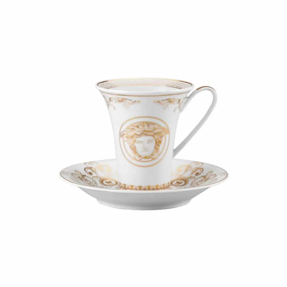 Rosenthal Versace Medusa Gala Alta xícara de café de porcelana design Viadurini
