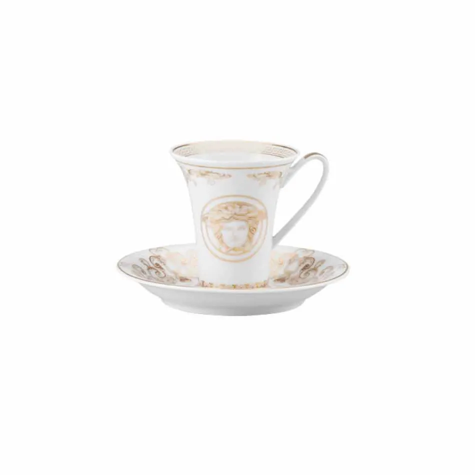 Rosenthal Versace Medusa Gala Porcelana design xícara de café Viadurini