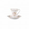 Rosenthal Versace Medusa Gala xícara de café de porcelana, design moderno