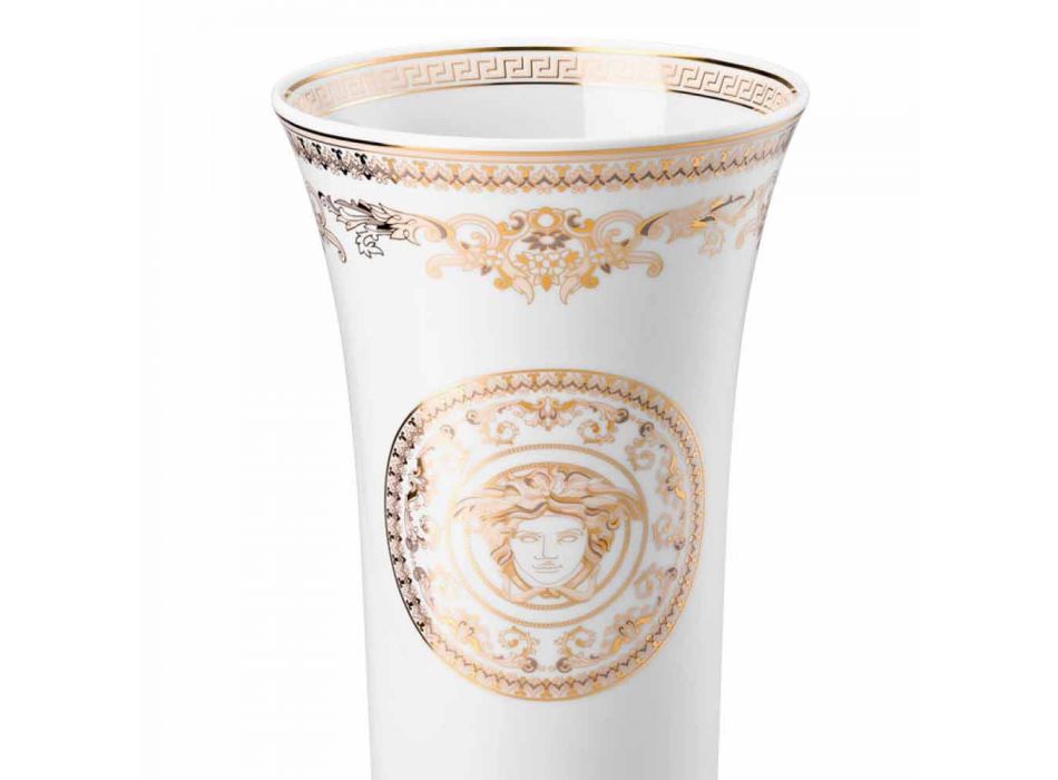 Vaso de design Rosenthal Versace Medusa Gala porcelana h 26cm Viadurini