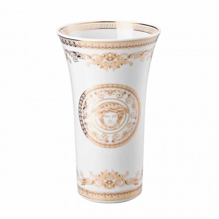 Vaso de design Rosenthal Versace Medusa Gala porcelana h 26cm Viadurini