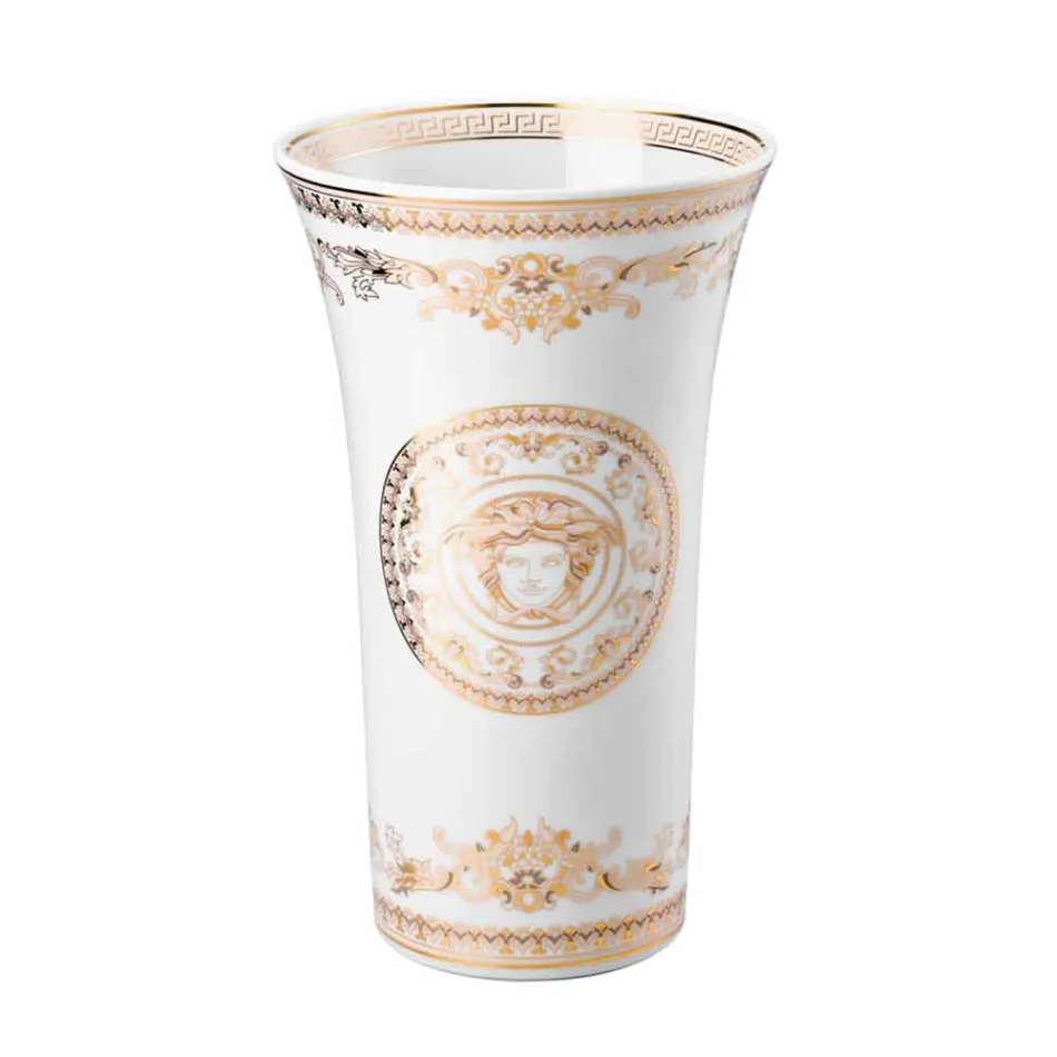 Vaso de design Rosenthal Versace Medusa Gala porcelana h 26cm Viadurini