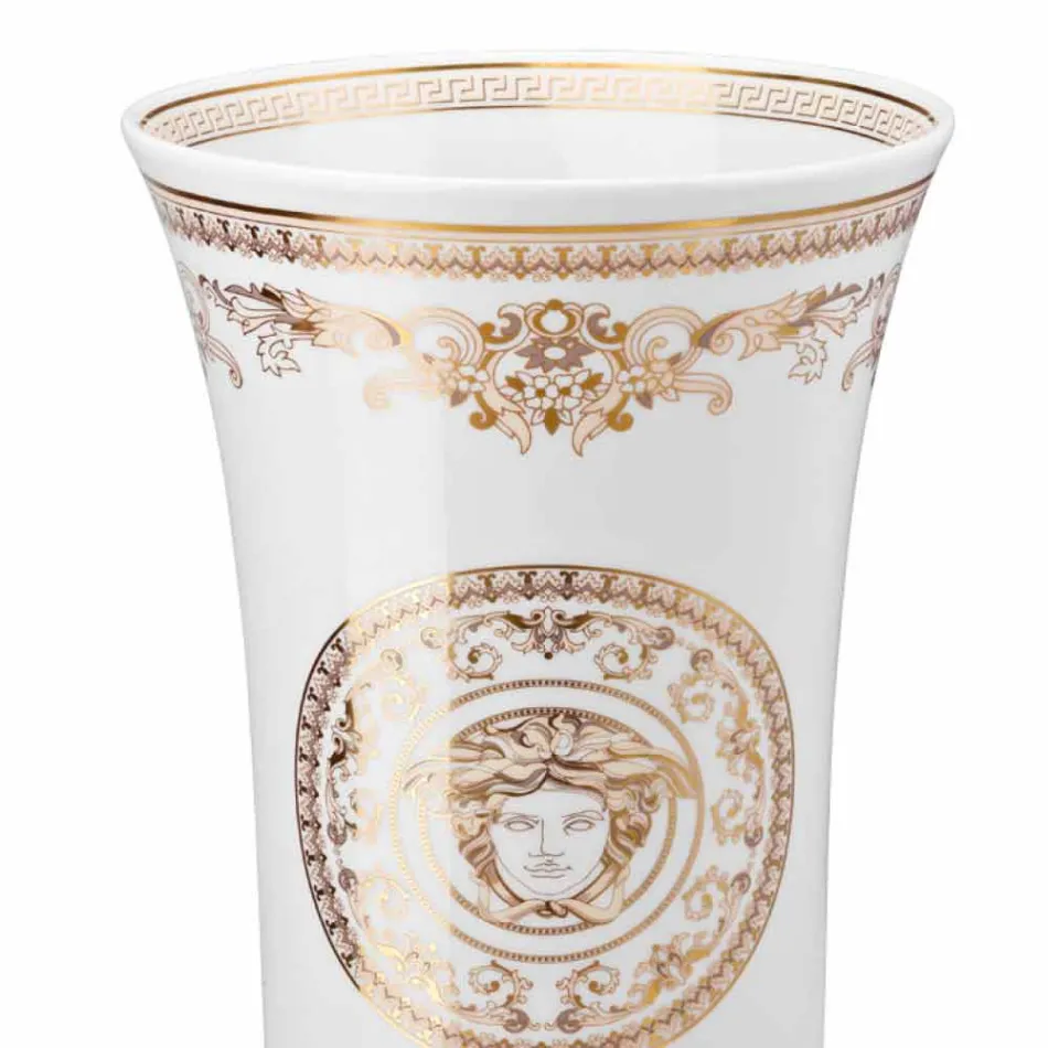 Rosenthal Versace Medusa Gala Porcelana design vaso h 34cm Viadurini