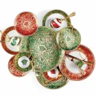 Rosenthal Versace Medusa Garland Prato de Natal Verde 33 cm - Natal Viadurini