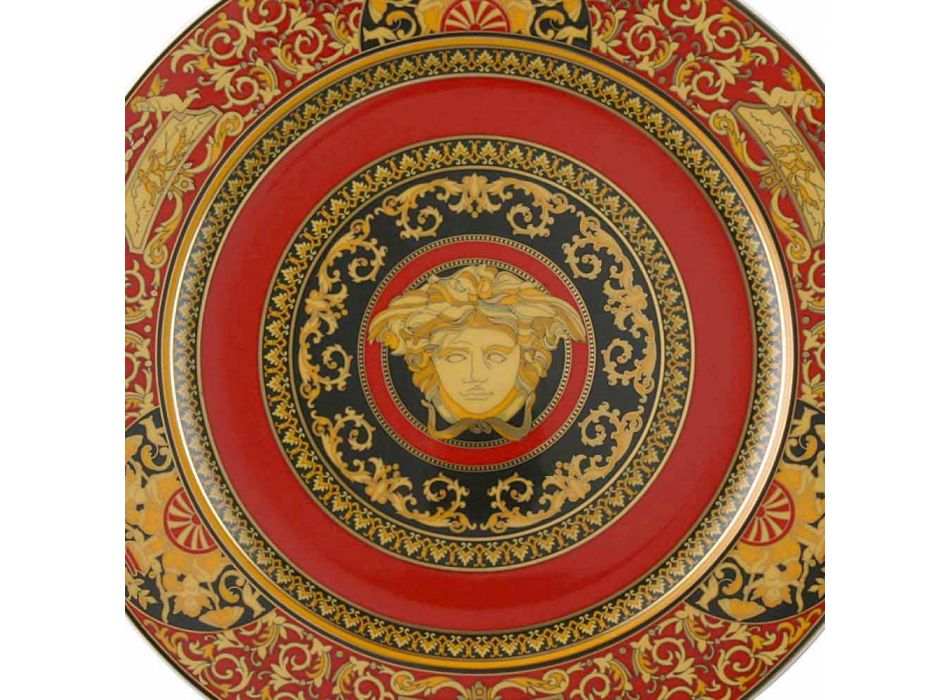 Porta Rosenthal Versace Red Medusa 30cm em porcelana Viadurini