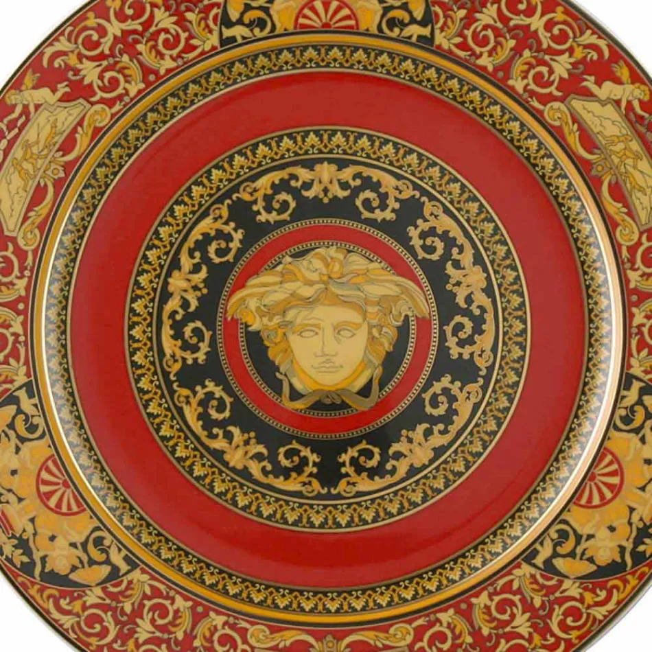 Porta Rosenthal Versace Red Medusa 30cm em porcelana Viadurini