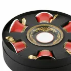 Conjunto de chávena Rosenthal Versace Medusa Red 6 peças em porcelana Viadurini