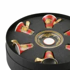Rosenthal Versace Medusa Copo expresso vermelho em porcelana 6 peças Viadurini