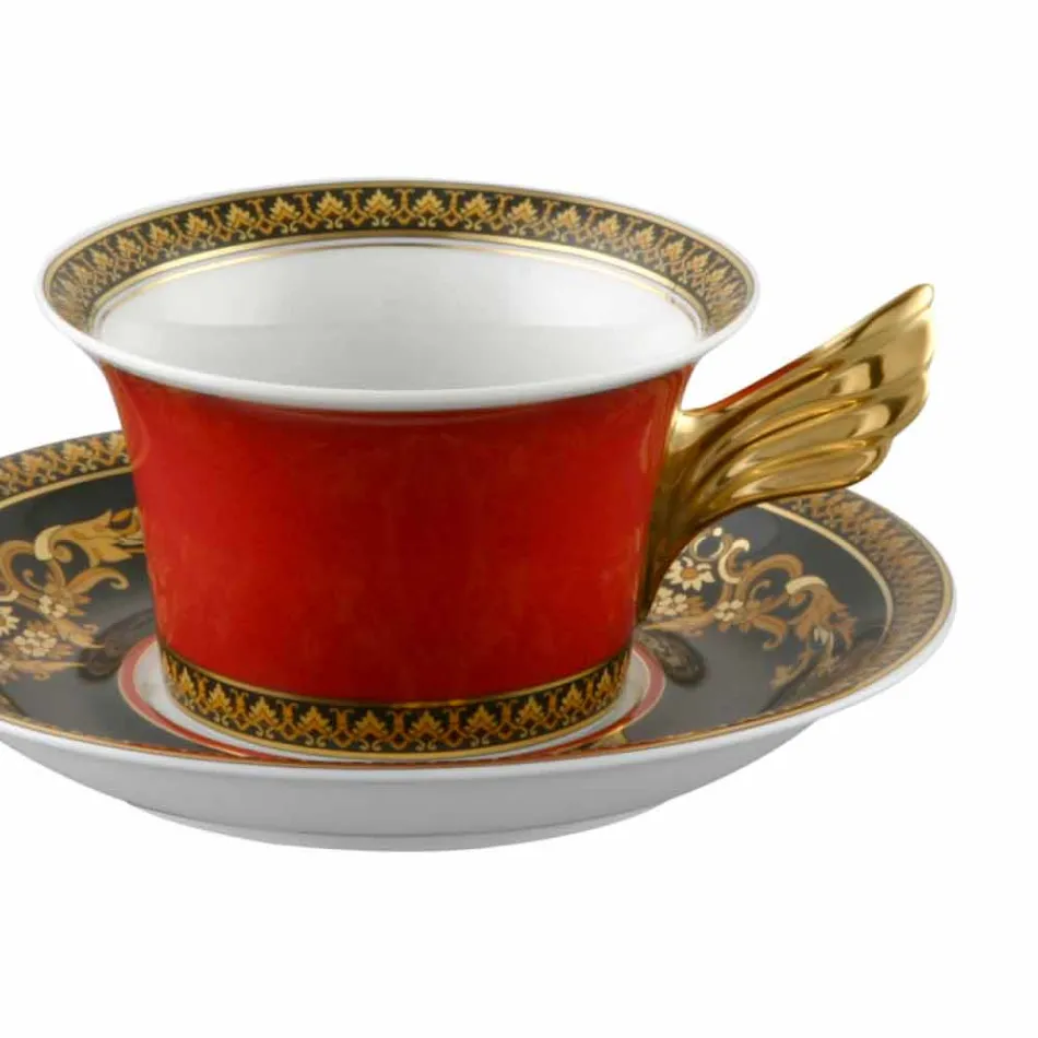 Rosenthal Versace Medusa Rosso Teacup porcelana design moderno Viadurini