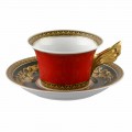 Rosenthal Versace Medusa Rosso design moderno porcelana caneca de chá