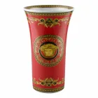 Rosenthal Versace Medusa Rosso Vaso de porcelana design moderno 34cm Viadurini