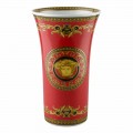 Vaso de porcelana Rosenthal Versace Medusa Rosso 34 cm, design de luxo