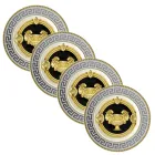 Rosenthal Versace Prestige Gala 4 Pratos de Jantar Diâmetro 18 cm - Prestige Viadurini