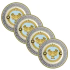Rosenthal Versace Prestige Gala 4 Pratos de Jantar Diâmetro 18 cm - Prestige Viadurini