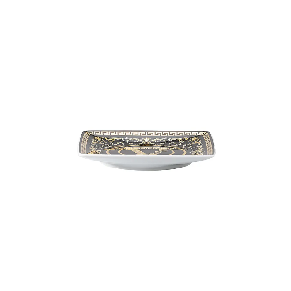 Rosenthal Versace Virtus Gala 6 Tigelas Quadradas Planas 15x15 cm em Porcelana - Barroco Viadurini