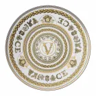 Rosenthal Versace Virtus Gala Placeholder Prato Diâmetro 33 cm em Porcelana - Barroco Viadurini
