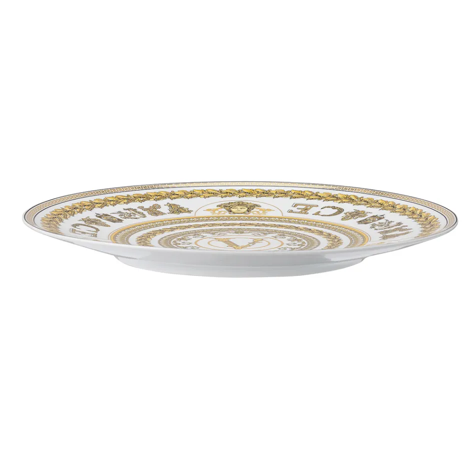 Rosenthal Versace Virtus Gala Placeholder Plate Diâmetro 33 cm em Porcelana - Barroco Viadurini