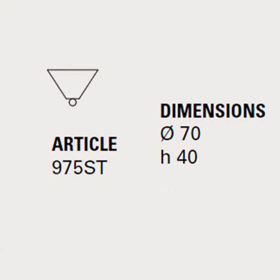 Roseta de cerâmica para composição de lâmpadas Battersea 975ST - Toscot Viadurini