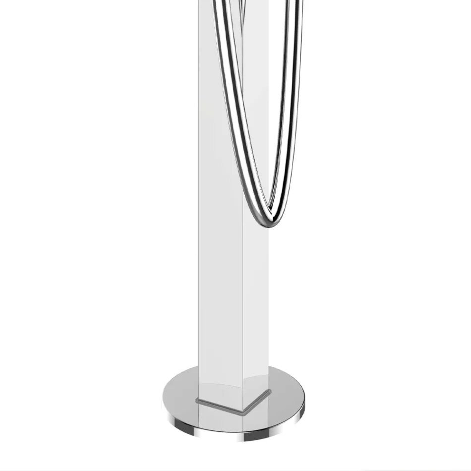 Misturador de banho para torneiras de piso de alavanca simples - Erik Viadurini