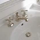 Torneira para lavatório de bancada VIntage Design em latão fabricada na Itália - Silvana Viadurini