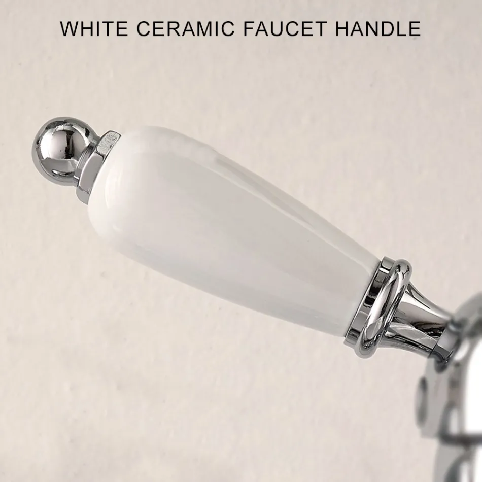 Torneira de banheira de chão com duche de mão em latão Made in Italy - Noriana Viadurini