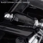 Torneira de banheira de chão com duche de mão em latão Made in Italy - Noriana Viadurini