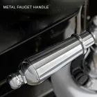 Torneira de banheira de chão com duche de mão em latão Made in Italy - Noriana Viadurini