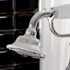 Torneira de banheira de chão com duche de mão em latão Made in Italy - Noriana Viadurini