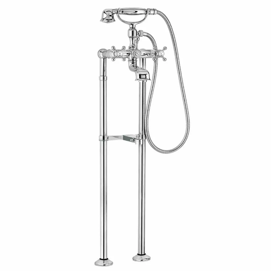Torneira Clássica para Banheira em Colunas de Latão Made in Italy - Enriko Viadurini