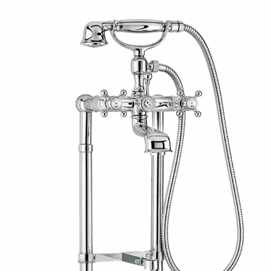 Torneira Clássica para Banheira em Colunas de Latão Made in Italy - Enriko Viadurini